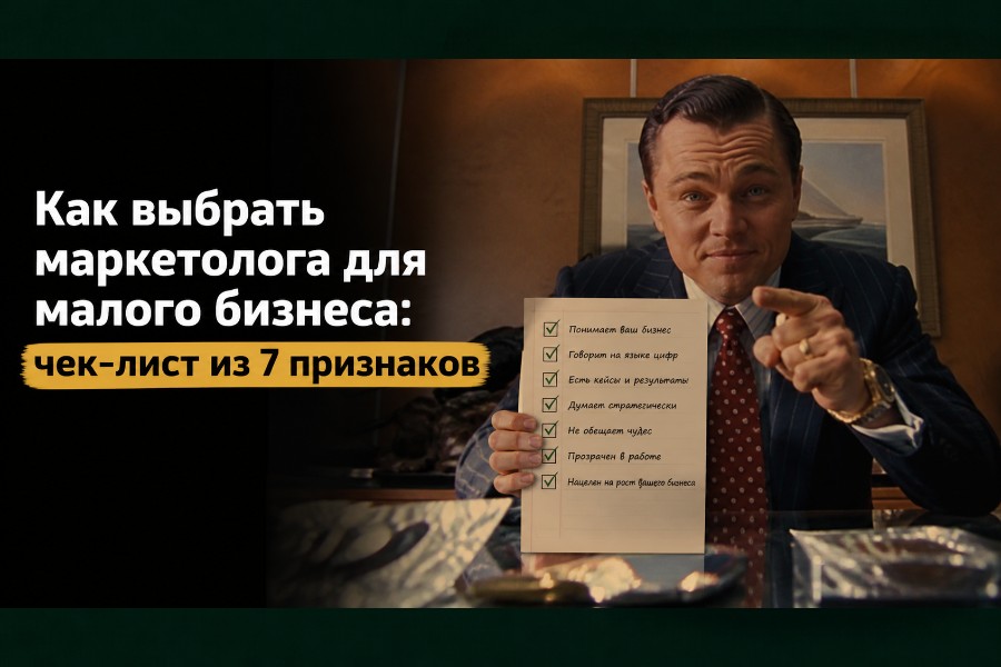 Как выбрать маркетолога для малого бизнеса: чек-лист из 7 признаков