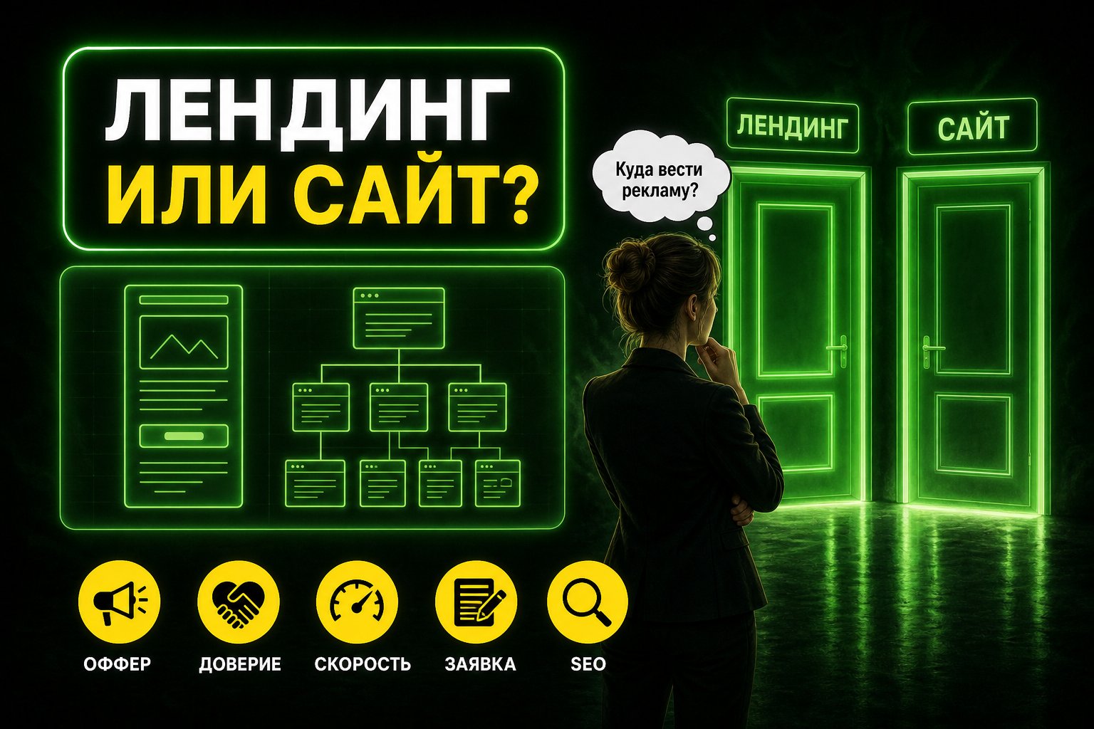 Лендинг или обычный сайт: что выбрать для рекламной кампании